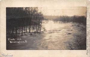 F2/ Birmingham Erie County Ohio RPPC Postcard 1913 Flood Disaster Scene 1