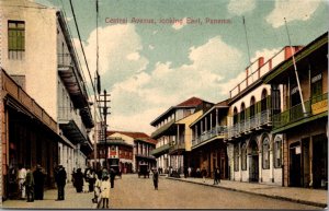 Postcard Central Avenue, Looking East in Panama City, Panama