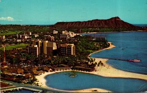 Hawaii Waikiki Beach Hilton Hawaiian Village 1964