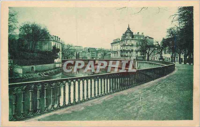 Old Postcard Verdun Promenade de la Digue