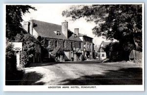 Penshurst Kent England Postcard Leicester Arms Hotel c1940's RPPC Photo