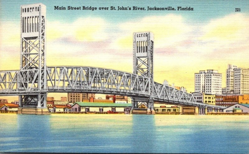 Florida Jacksonville Main Street Bridge Over St John's River