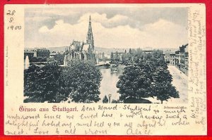 aa7842  - Ansichtskarten VINTAGE  POSTCARD: GERMANY Deutschland - Stuttgart 1900