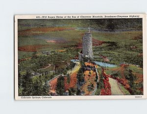 Postcard Will Rogers Shrine of the Sun of Cheyenne Mountain, Colorado