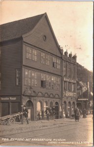 Norway Bergen Det Hanseatiske Museum Eneret K. Knudsen Vintage RPPC C059