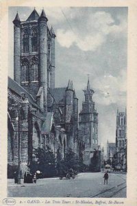 Belgium Gent Gand Les Trois Tours St Nicolas Beffori St Bavon