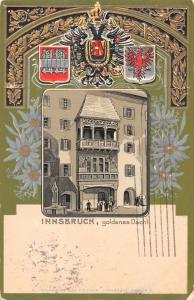 Innsburck Austria Goldenese Dachl Antique Postcard J76286