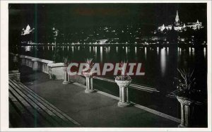 Modern Budapest Postcard view of Danube at night