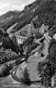 HOLLENTAL GERMANY-im SCHWARTZWALD mit RAVENNAVIADUKT PHOTO POSTCARD 1960s