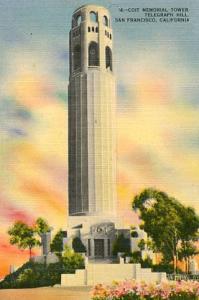 CA - San Francisco, Coit Memorial Tower, Telegraph Hill