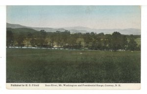 NH - Conway. Saco River, Mt. Washington & Presidential Range