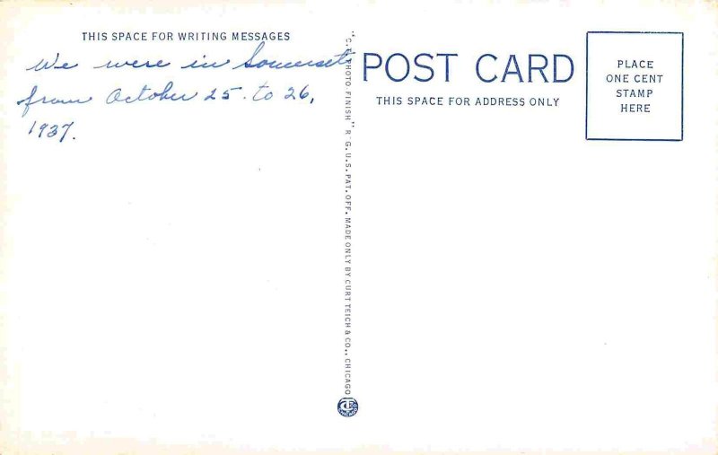 Post Office Somerset Kentucky 1930s postcard