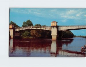 Postcard Yazoo River Bridge, Yazoo City, Mississippi