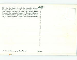 Unused Pre-1980 LATTER-DAY SAINTS MORMAN CHURCH Mesa Arizona AZ L3869