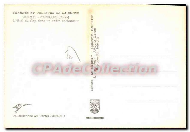 Postcard Modern Porticcio Hotel Du Cap In A Frame Enchanting