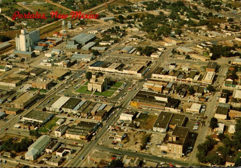 New Mexico Portales Aerial View Of The Home Town Of Eastern New Mexico Univer...