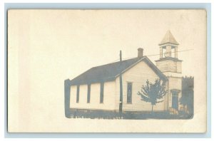 Circa 1900-10 RPPC Butler Church of Christ in Butler, Ohio Real Photo P4 