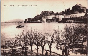 Greece Corfou/Corfu The Castle Vintage Postcard C207