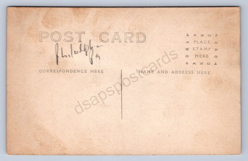 K9/ Philadelphia Pennsylvania RPPC Postcard c1910 Atlantic Refining Crane 521