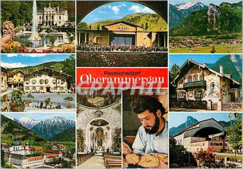 Postcard Modern Passionsdorf Oberammergau