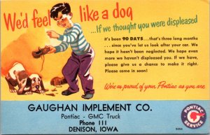 Advertising PC Gaughn Implement Co in Denison, Iowa Pontiac GMC Truck Service