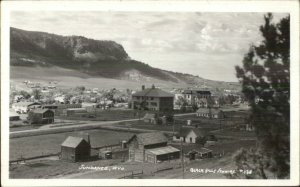 Sundance WY General View 1940 Used Real Photo Postcard