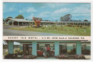 Desert Isle Motel US 30 Lawtey Florida postcard