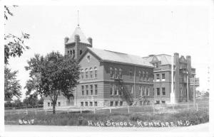 Kenmare North Dakota High School Real Photo Antique Postcard K82009