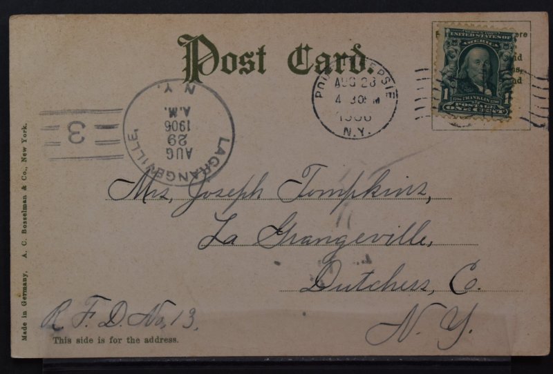 Poughkeepsie, NY - Vassar College - Library and Main Building - 1906