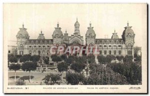 Old Postcard Barcelona Palau de Justicia Facana