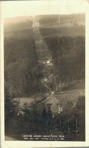 Czech Republic Černá Hora Lanovka Jánské Lazne Cerna Hora Vintage RPPC 08.12