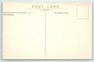 Ralph Caldecott THE HOUSE THAT JACK BUILT  Rat Ate Malt - Artist Signed Postcard