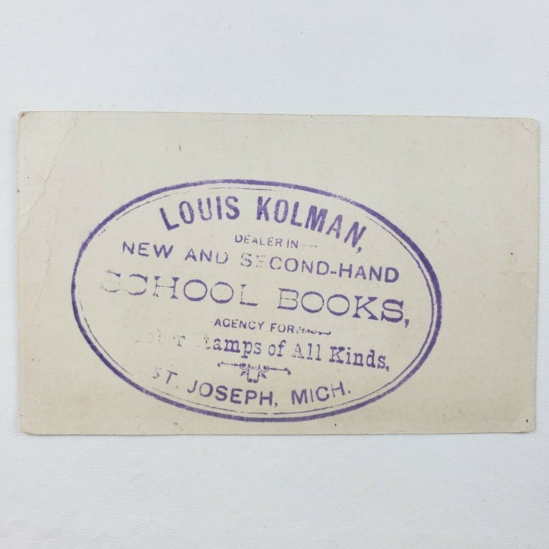 Louis Kolman St Joseph Michigan Horse Race Derby Jockey Water Break Trade Card