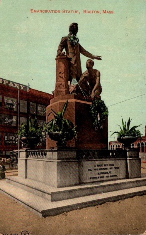 Massachusetts Boston Emancipation Statue 1912