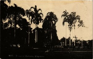 PC CPA SINGAPORE, BOTANICAL GARDENS, VINTAGE REAL PHOTO POSTCARD (b4375)