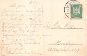 B096 Germany 1924 Oberammergau vintage postcard
