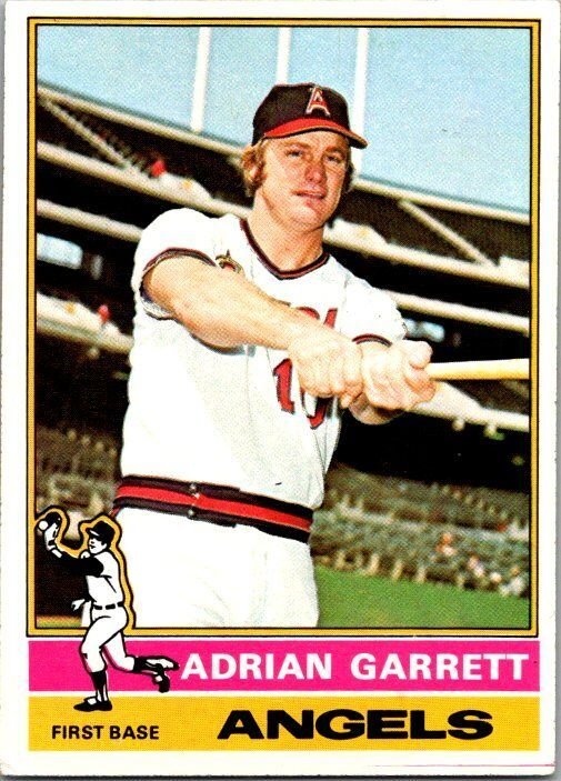 1976 Topps Baseball Card Adrian Garrett California Angels sk13401