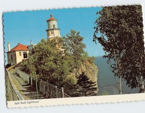 Postcard Split Rock Lighthouse Minnesota USA