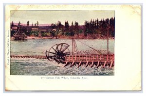 Salmon Fish Wheel Columbia River Oregon Postcard