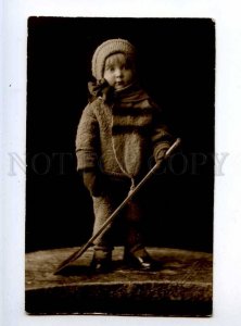 225895 RUSSIA A child w/ shovel Photo MISHCHENKO 1929 ROSTOV