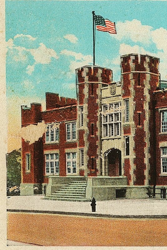 1924 Salisbury MD Armory Building Maryland State Police Antique RARE WB Postcard