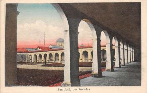 San Jose Costa Rica Las Arcadas Plaza and Archways Vintage Postcard AA109387