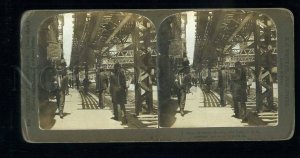 229194 USA New York Bowery 1906 year STEREO PHOTO