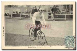 Postcard Old Bike Cycle Cycling Champion Norman Bouhours