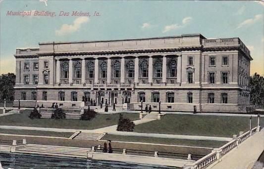 Iowa Des Moines Municipal Building 1912