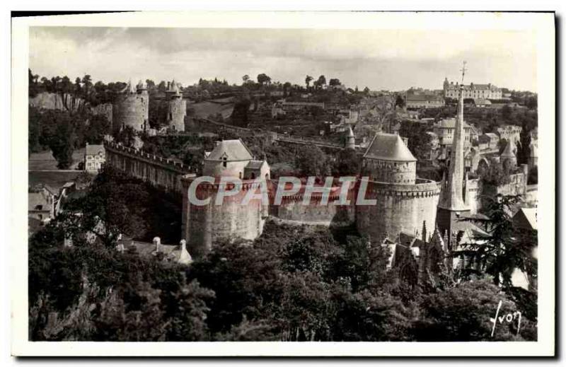 Modern Postcard Fougeres Vue Generale Du Chateau Des Rochers Jack De St Sulpice