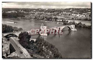 Postcard Old Rhone at Avignon Pont d'Avignon