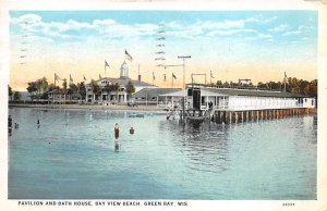 Pavilion And Bath House Bay View Beach  - Green Bay, Wisconsin WI