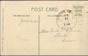 Grove Beach Westbrook CT c1910 Postcard rpx #6