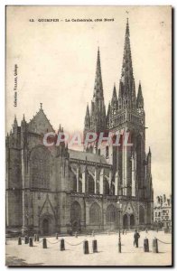 Old Postcard Quimper La Cathedrale North Coast